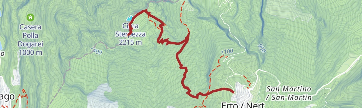 Route map: Laste di San Daniele